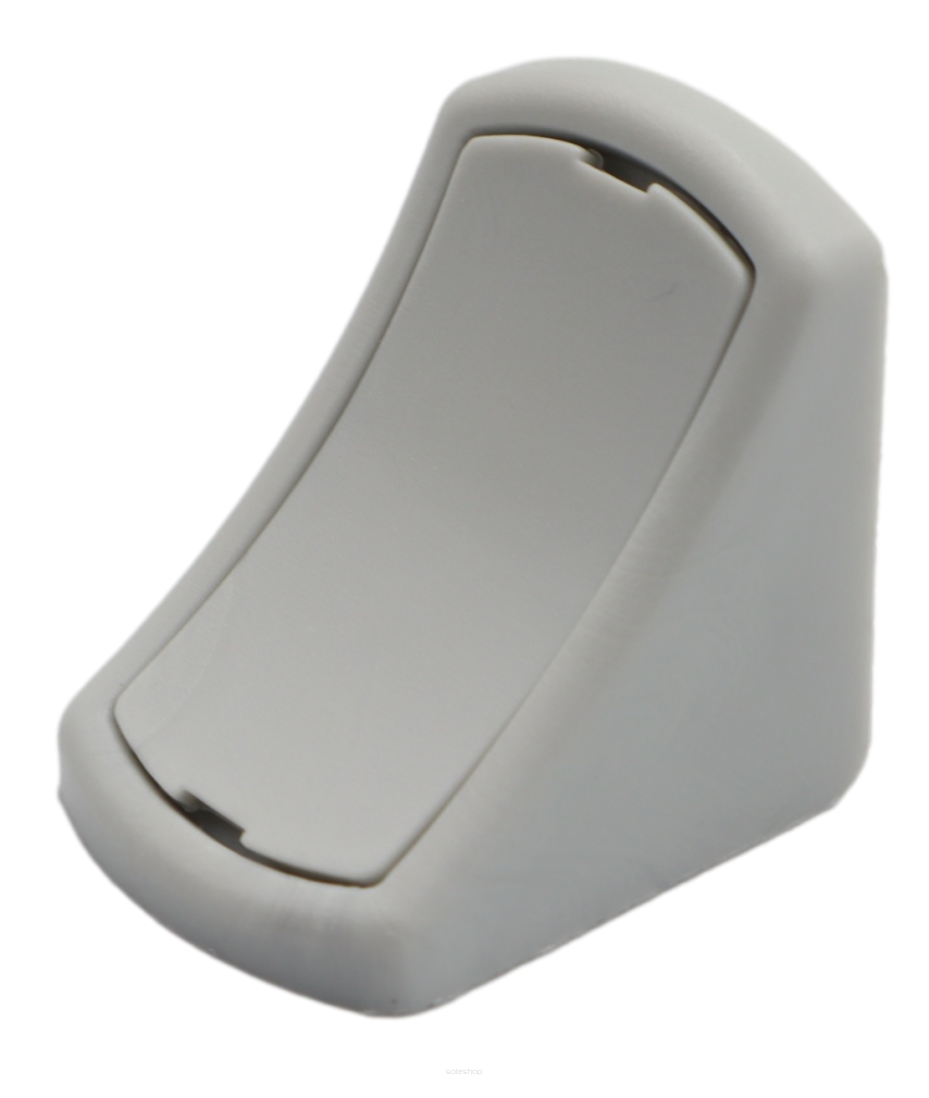 Kątownik meblowy pojedynczy do półek – komandorek jasny szary.