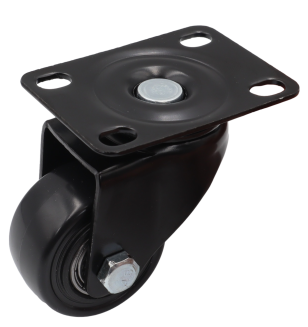 Zestaw 8 kółek obrotowych Ø 40 mm – gumowane, łożyskowane bez hamulca. - 2