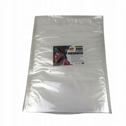 Worki próżniowe moletowane 30×40 cm – 50 szt., PA/PE, do pakowania i sous-vide.
