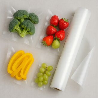 Rolka do pakowania próżniowego 15 × 1000 cm – folia moletowana PA/PE, do żywności, sous-vide. - 5