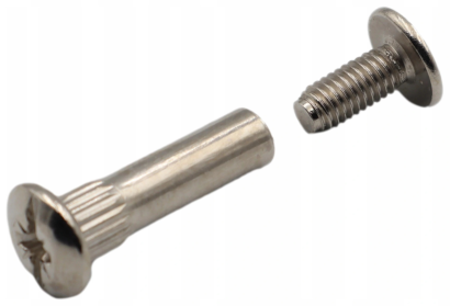 Złącze meblowe śrubowe fi 5 mm, M4x30-40 mm