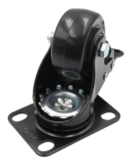 Kółko obrotowe z hamulcem łożyskowane Ø 50 mm – guma, podstawa 50 × 70 mm. - 3