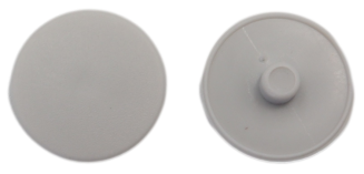 Zaślepka Ø 15 mm do mimośrodu – jasny szary, wciskana maskująca. - 2