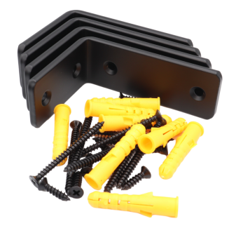 Wspornik LOFT typu L 100 × 70 × 38 mm, w czarnym macie. - 3