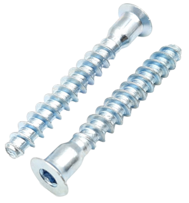 Konfirmat meblowy 7 × 70 mm – długi wkręt do solidnych konstrukcji.