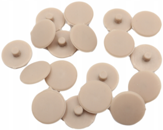 Zaślepka Ø 15 mm do mimośrodu – sonoma, wciskana maskująca. - 2