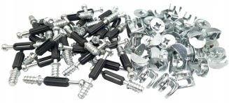 Złącze meblowe mimośrodowe 34 mm – zaczep euro do płyty 18 mm, zestaw 100 szt. - 3