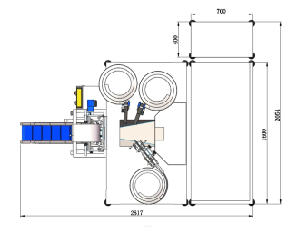 Maszyna, automat pakujący z 3 podajnikami + dorzut ręczny - 5