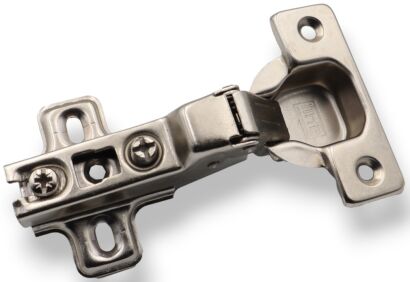 Zawias meblowy nakładany GTV 110° z cichym domykiem.