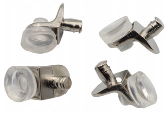 Podpórka półki szklanej, kątowa z przyssawką. - 2