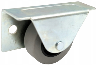 Kółko meblowe fi 35 mm rolka boczna gumowa H 40 mm. - 2