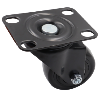 Zestaw 4 kółek obrotowych Ø 50 mm – gumowane, łożyskowane, podstawa 50 × 70 mm (bez hamulca) - 2