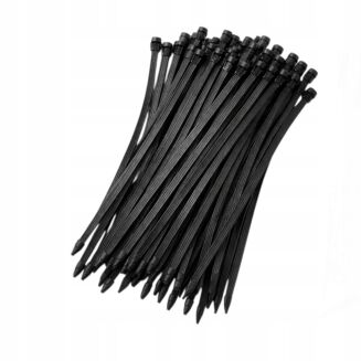 Opaski zaciskowe 2,5 × 200 mm czarne – trytytki kablowe nylon PA – 100 szt. - 3