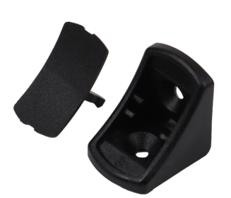 Kątownik meblowy pojedynczy do półek – komandorek czarny. - 3