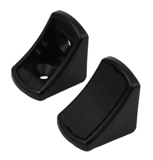 Kątownik meblowy pojedynczy do półek – komandorek czarny. - 2