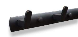 Wieszak ścienny loft czarny 3 haczyki – uniwersalny montaż. - 3