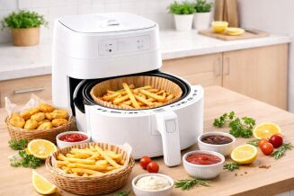 Papierowy wkład do Air Fryer Ø16 cm z rantem 4,5 cm – 100 szt. - 3