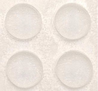 Odbojnik meblowy silikonowy samoprzylepny 8 × 2,2 mm. - 2