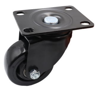 Zestaw 8 kółek obrotowych Ø 75 mm – gumowane, łożyskowane, podstawa 63 × 94 mm (bez hamulca) - 2