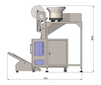 Maszyna, automat pakujący z 2 podajnikami + dorzut ręczny - 4