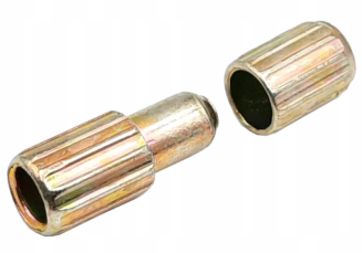 Kołek ustalający – stabilizator do blatów stołu, Ø8 × 22 mm, stal ocynkowana. - 2