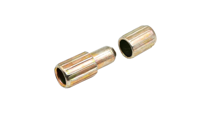 Kołek ustalający – stabilizator do blatów stołu, Ø8 × 22 mm, stal ocynkowana.