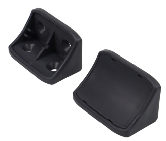 Kątownik podwójny z zaślepką – podpórka do półki, komandorek antracyt. - 2