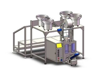 Maszyna, automat pakujący z 4 podajnikami + dorzut ręczny. - 7