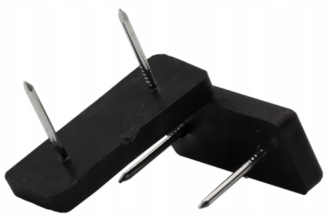 Ślizgacz meblowy podwójny z gwoździem stopka mebla. - 2