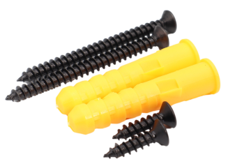 Zestaw 4× wsporników półki LOFT L150 × 100 × 38 mm – czarny mat + zestaw montażowy. - 3