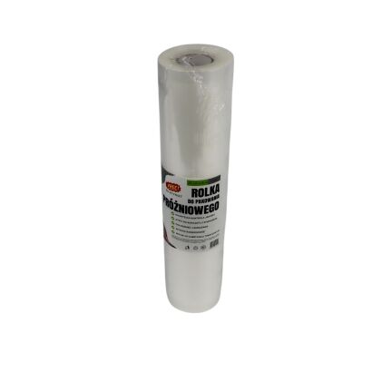 Rolka do pakowania próżniowego 25 × 600 cm – folia moletowana PA/PE, do żywności, sous-vide.