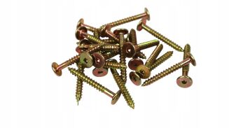 Profesjonalny wkręt HWI 6,3 × 80 mm – żółty, hartowany. - 2