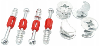 Złącze meblowe mimośrodowe 28 mm, z trzpieniem euro 6 mm (mimośród 15×12 mm) 20 szt. - 2