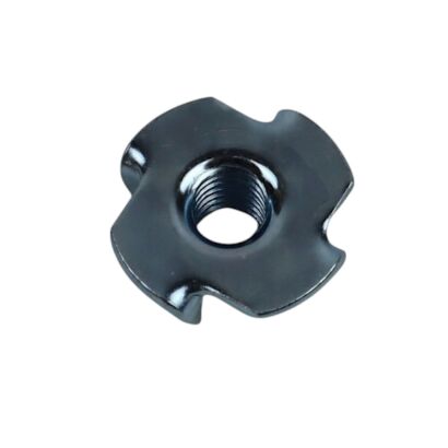 Pazurkowa nakrętka M6 x 19 mm, do wbijania – ocynk biały.