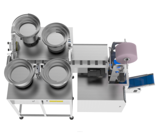 Maszyna, automat pakujący z 4 podajnikami + dorzut ręczny z wagonikami - 2