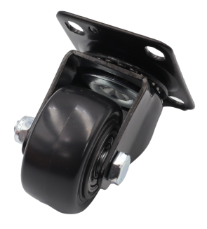 Zestaw 4 kółek obrotowych Ø 40 mm – gumowane, łożyskowane bez hamulca. - 6