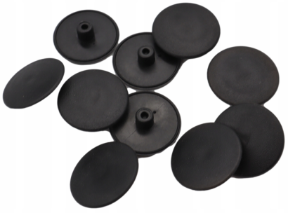 Zaślepka Ø 12,5 mm do konfirmatu – czarna, maskująca nakładka (20 szt.)