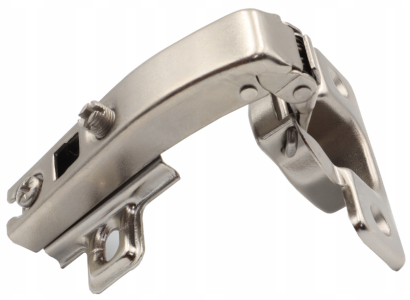 Zawias meblowy równoległy 90° z prowadnikiem H2 — slide-on, bez euro.